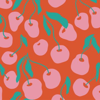 Абстрактная вишня в стиле Генри Матисса