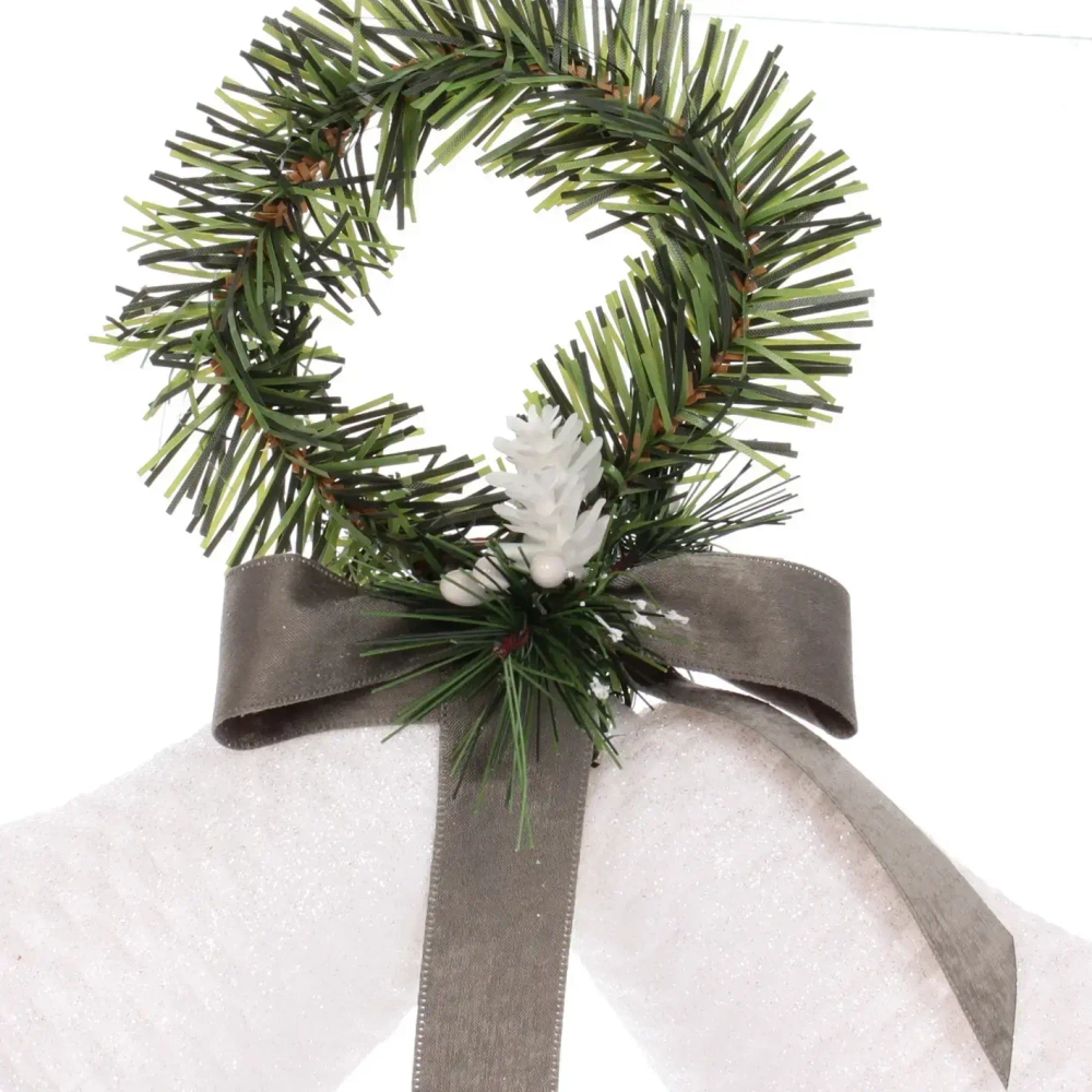 Украшение новогоднее «Рождественский колокольчик» 21*10*12 см, белый