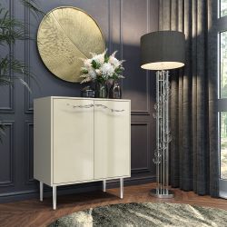 Комод Арт Колор Стайл Сильвер с 2 полками Серый шелк