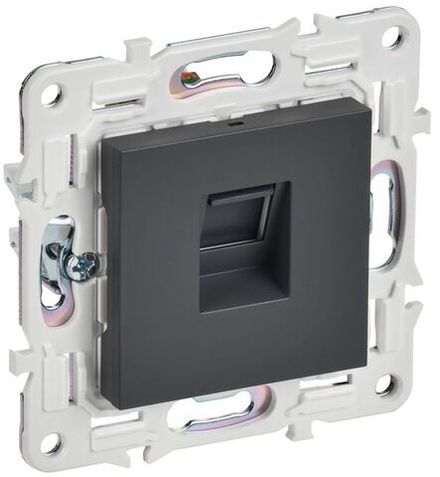 Розетка компьютерная RJ45 кат.6 SKANDY SK-K02T титан IEK SK-K10-2-K48