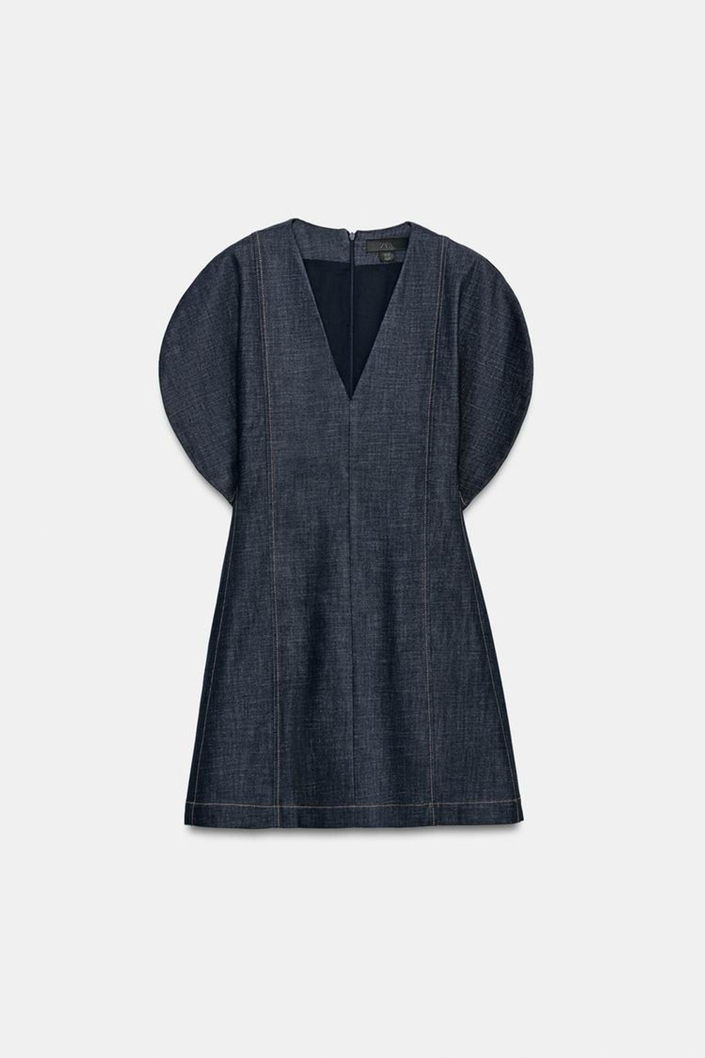 ZARA ДЖИНСОВОЕ ПЛАТЬЕ — ZW COLLECTION, СИНИЙ