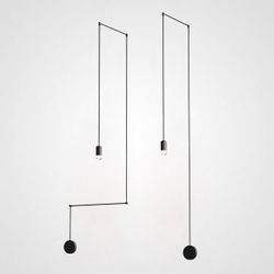 Подвесной светильник VIA Wireflow polyhedral 0347 Free-Form pendant lamp