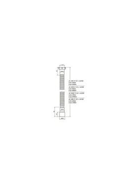 Гибкая труба ORIO 1 1/2х40/50, максимальная длина 1250 мм АС-10132