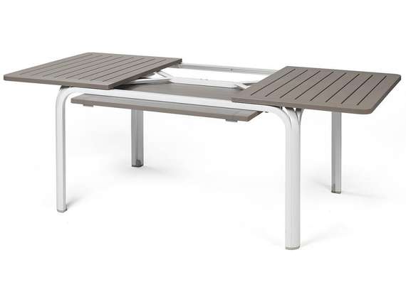 Стол раздвижной Alloro 140-210х100 см, белый, тортора