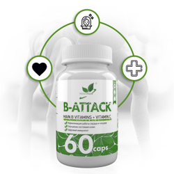 B-Attack (Витамины группы B) 60 капс. Naturalsupp