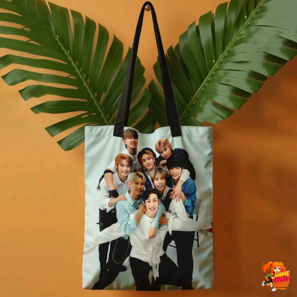 Сумка шоппер с принтом Stray Kids