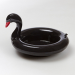 Миска сервировочная керамическая floatie black swan
