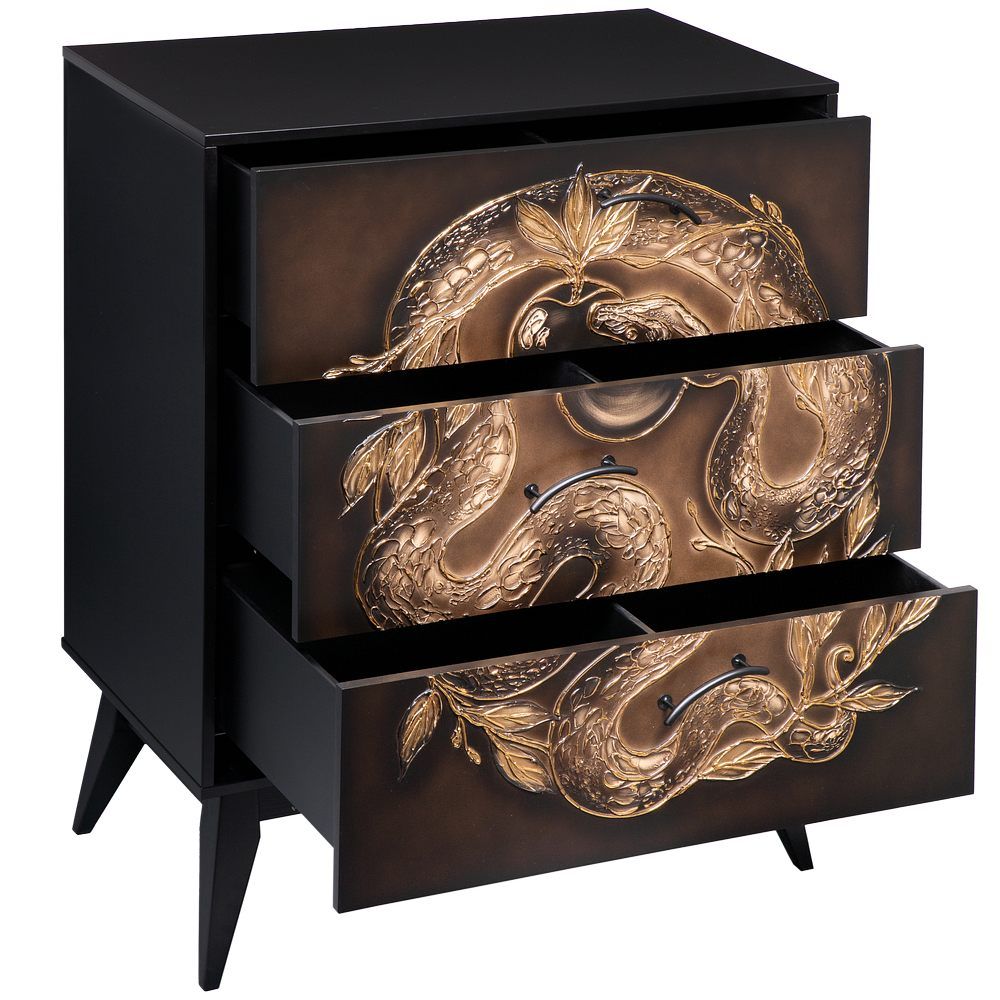 Комод Яблоко Евы с 3 ящиками Найт