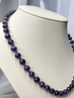 Бусы из натурального аметиста колье ожерелье