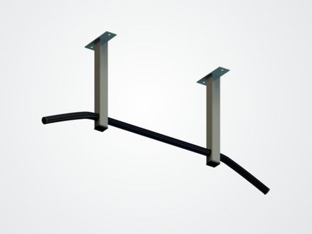 Турник потолочный (400 мм) Атлант 1 цв. белый Серый