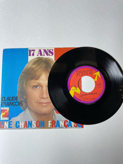 Винтажная виниловая пластинка LP Claude Francois 17 Ans (France 1975) 7 дюймов