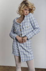 Юбка-мини твидовая