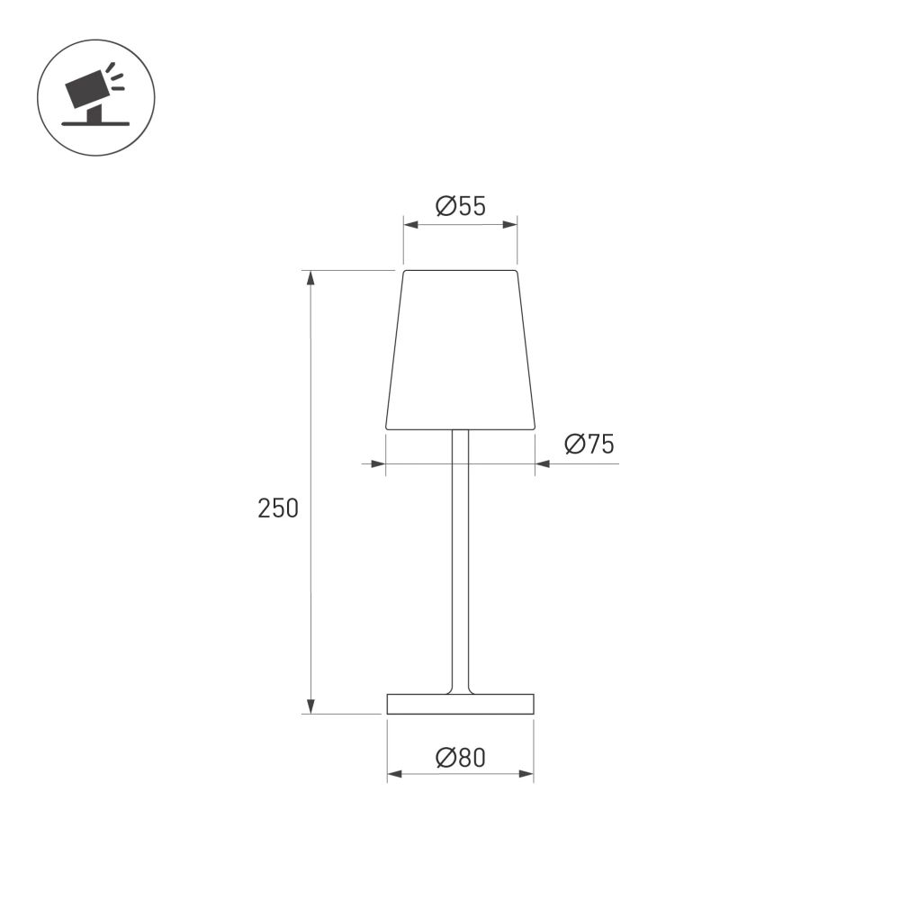 Светильник SP-DAISY-TAB-1.5W Warm3000-MIX (WH, 90 deg) (Arlight, IP54 Металл, 2 года) 044378