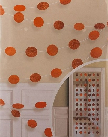 Гирлянда Круги Orange блеск 2,1м 6шт