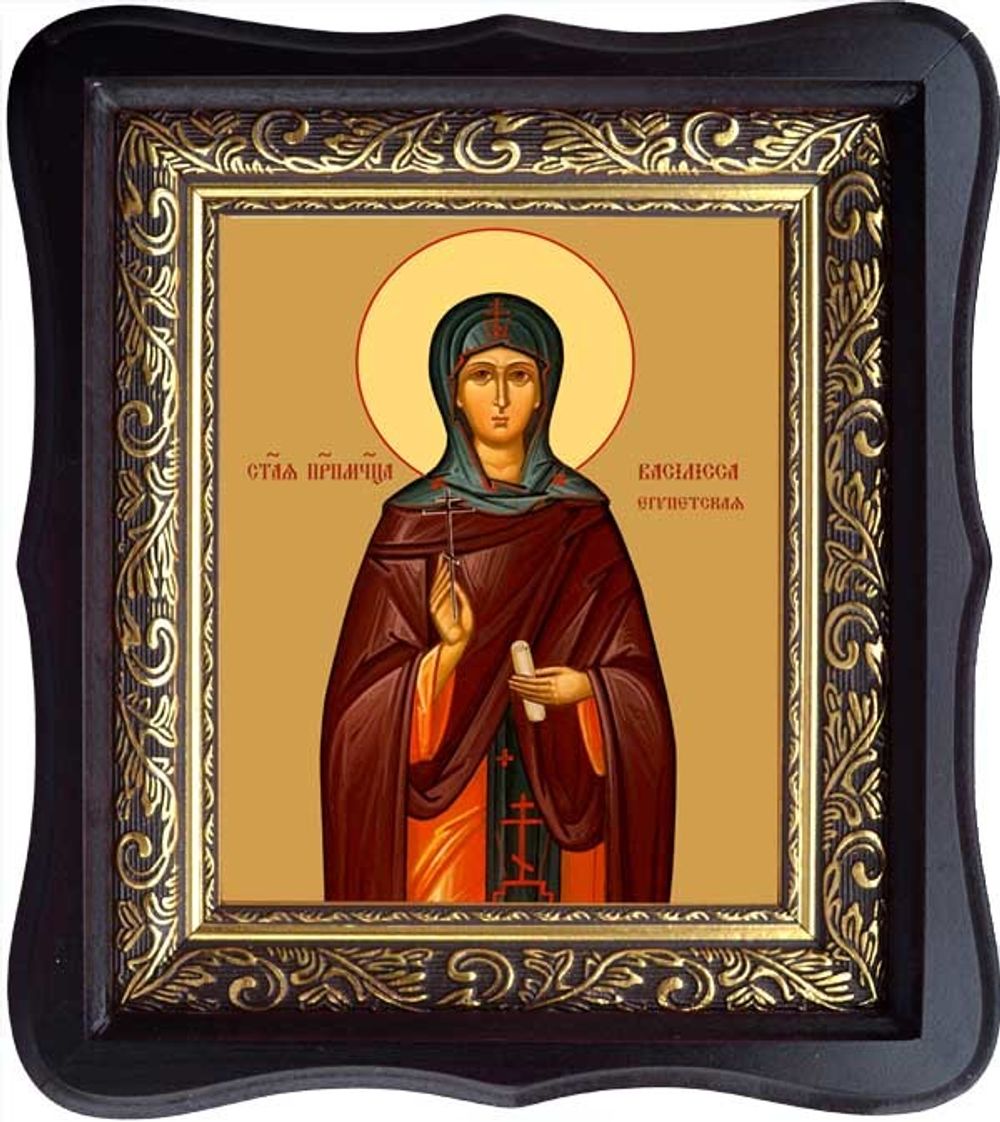 Василисса Египетская игумения преподобномученица. Икона на холсте.