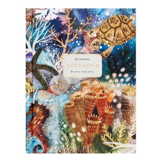 Bloknot \ Блокнот \ Notebook Блокнот-престиж А6. 80 л. "Фауна. Фантазия. Кораллы"