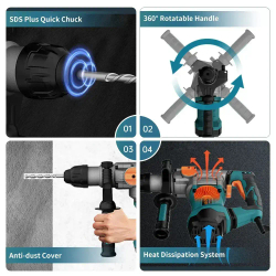 Makita Перфоратор 1100 Вт, 0 акк.