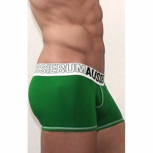 Мужские трусы боксеры Aussiebum зеленые AB00307