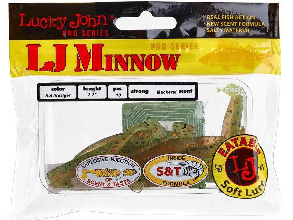 Виброхвосты съедоб. искусст. LJ Pro Series MINNOW 2.2in (05.60)/T51 10шт.