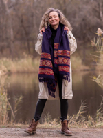 Шаль Куллу (чернильный)