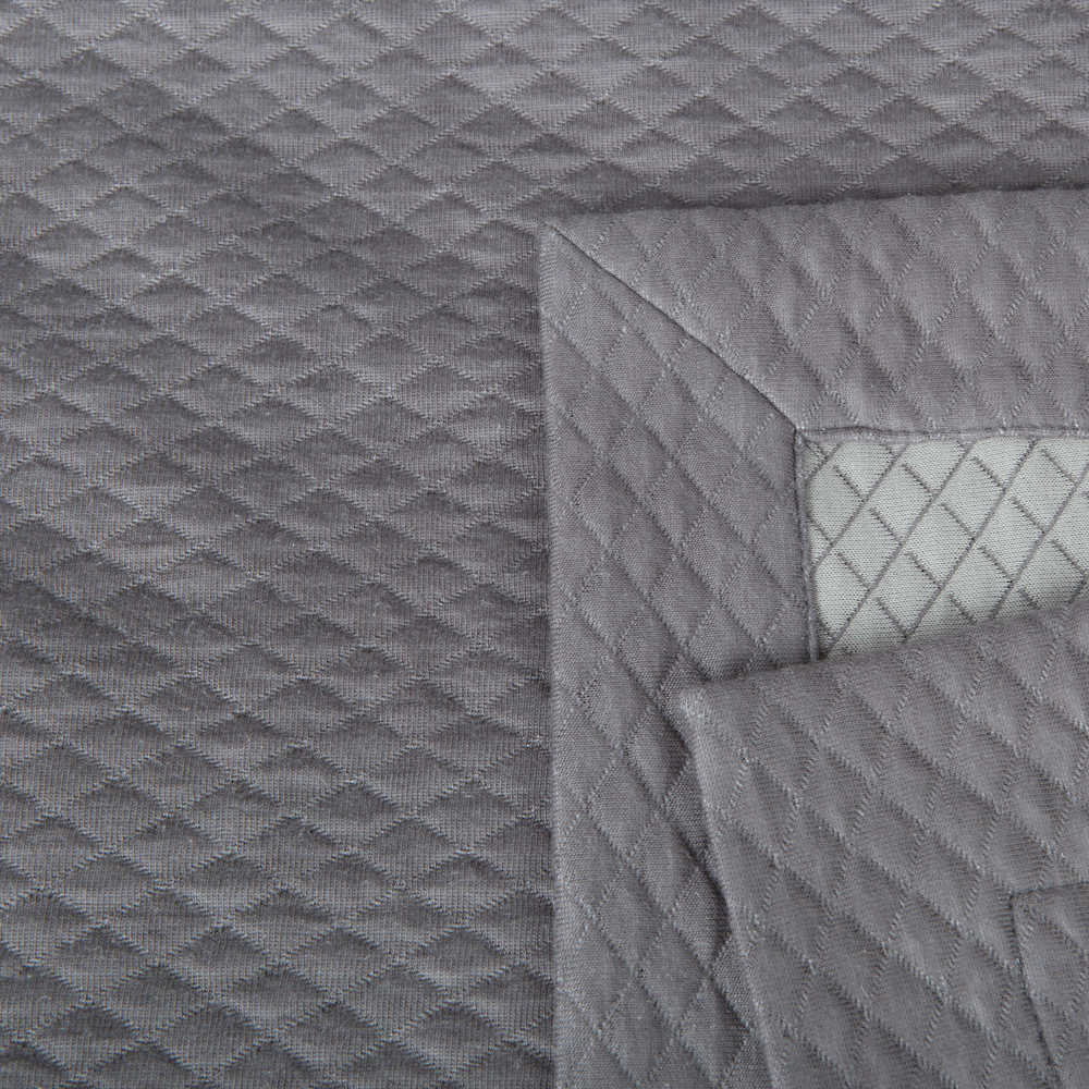 Наволочка трикотажная 50x70 Bella Donna Sommerdecke anthrazit темно-серая