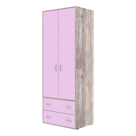 Шкаф 2-х створчатый КарИВи Милана Бетон Ирис