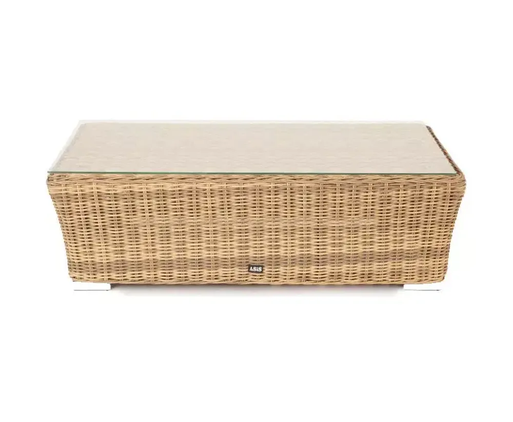 "Капучино" журнальный столик из искусственного ротанга, цвет соломенный