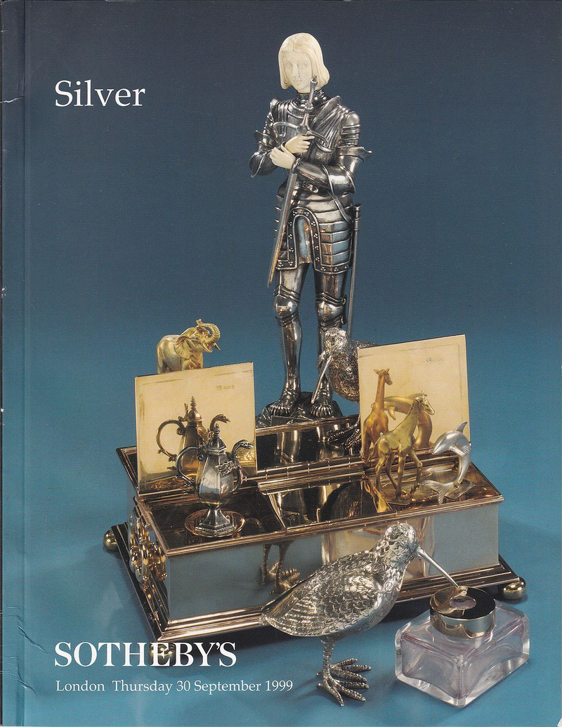 Каталог аукциона Sotheby's, Лондон, Серебро от 30 сентября 1999 года