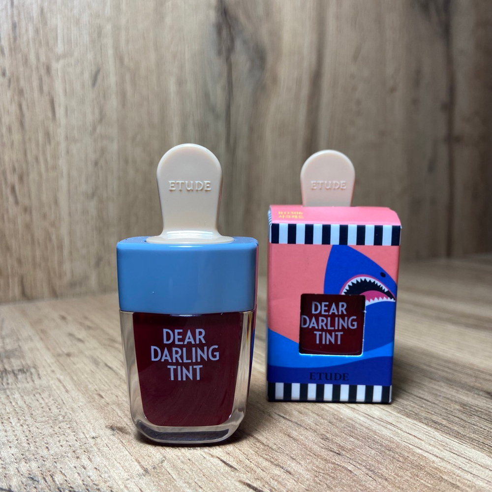 Тинт для губ Etude House RD306 Dear Darling Tint Water Gel Ice Cream Shark Red Красная Акула