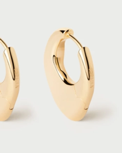 Серьги Volcano Hoops серебро 925 пробы покрытое золотом