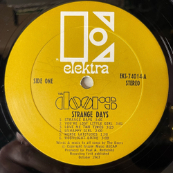 Винтажная виниловая пластинка LP The Doors Strange Days (США 1967)
