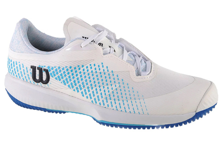 Мужские кроссовки теннисные Wilson Kaos Swift 1.5 Clay - white/blue atoll/lapis blue