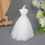 Свеча «Бальное платье» 6*8 , Белый