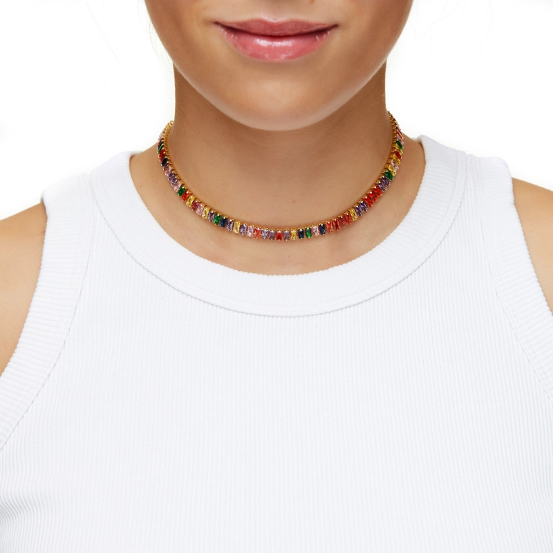 Колье Золотой Багет – Мульти