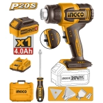 Фен аккумуляторный INGCO HGLI20065 INDUSTRIAL 20 В