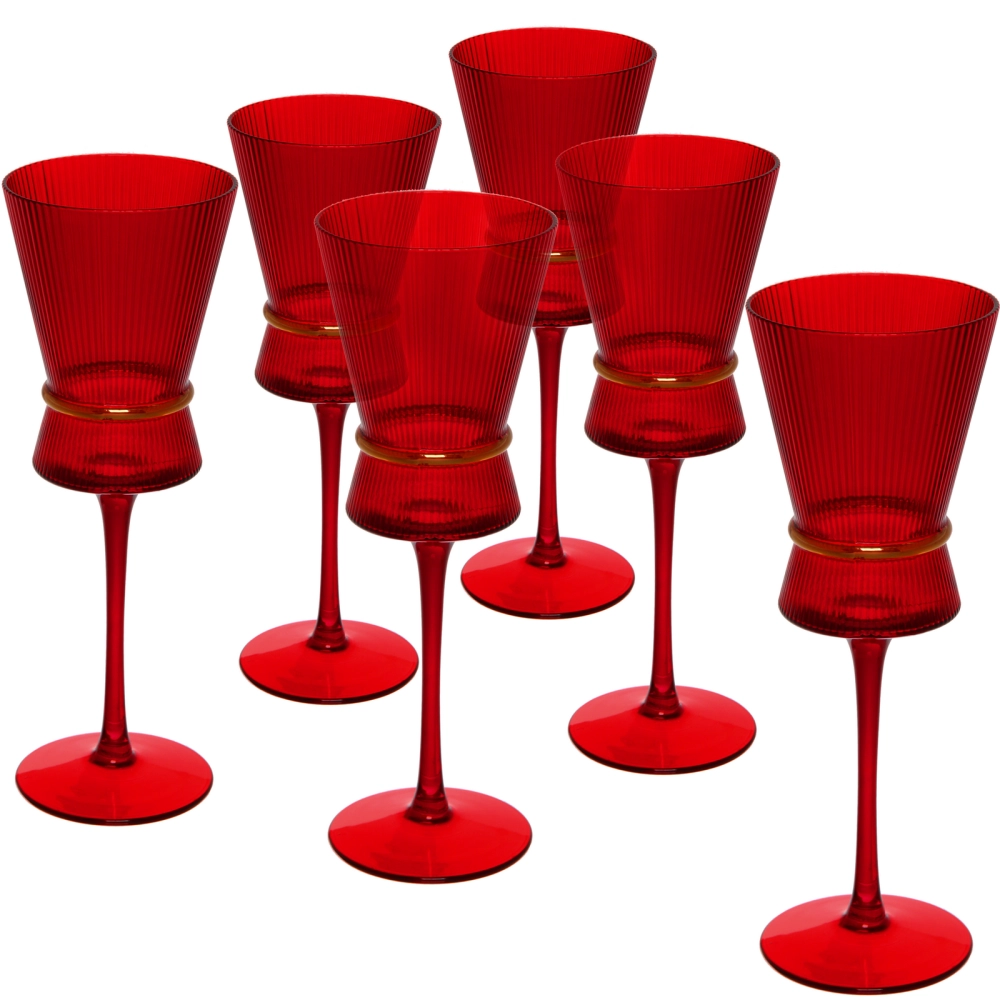 Бокал для вина 350мл «VIVALDI» в наборе 6шт, красный