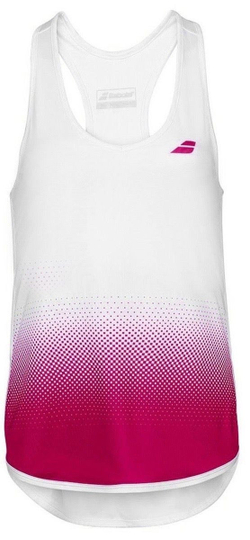 Футболка для девочки теннисная Babolat Compete Tank Top Girl - белый