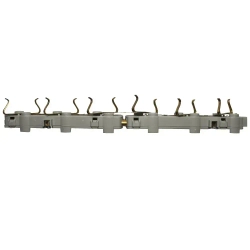 Розетка (колодка для удлинителя) 6 гнезд с заземлением, черная Makel электрическая, переносная, разборная,.