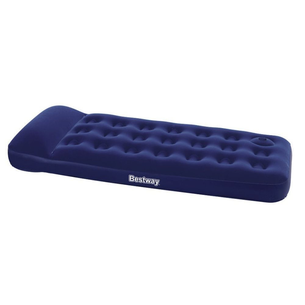 Матрас надувной Bestway, 185х76х28 см, 67223N/67223BW, нас встроен, ножн, флок, с ремкомплектом, 130