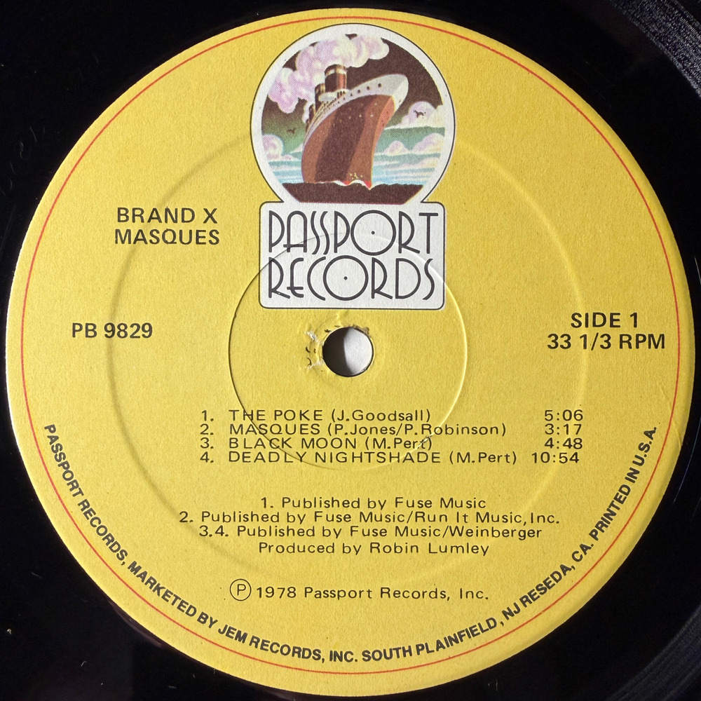 Brand X – Masques (США 1978г.)