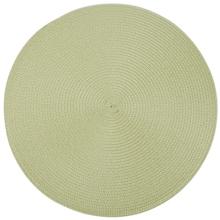 Салфетка сервировочная (плейсмат) "Сasual line" (зеленый) d=38 см (min4) (упаковочный пакет)