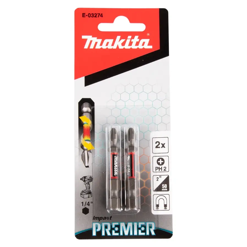 Насадка PH2х50 мм Impact Premier E-form Makita E-03274