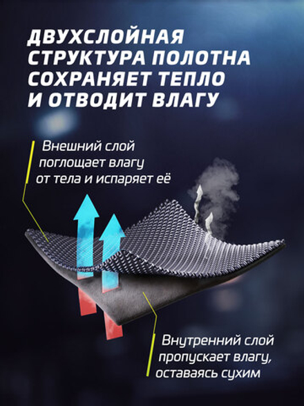 Комплект термобелья мужского LEGENDA Хлопок черный