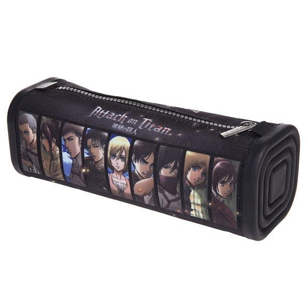 Пенал 200х70х70мм на молнии мягкий "Атака Титанов.Сезон 1-3" (Хатбер)