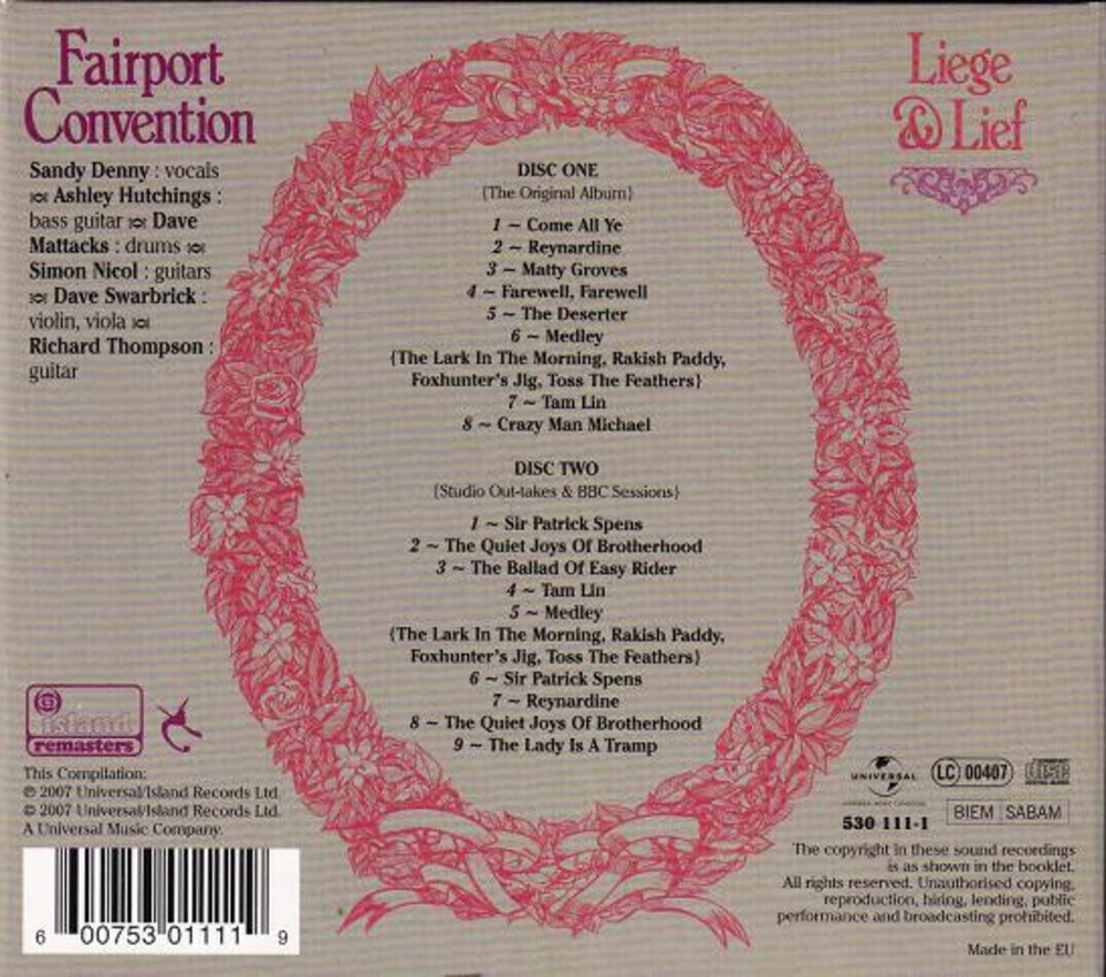 Fairport Convention / Liege & Lief (Deluxe Edition)(2CD)