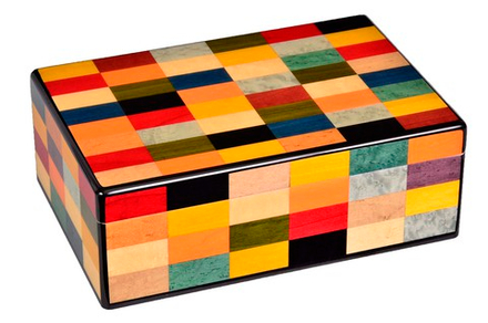 Хьюмидор Mastro de Paja на 30 сигар Инкрустация Арлекино