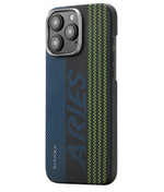 Чехол iPhone 16 Pro Pitaka Tactile Woven Case (Aries) Credit Card