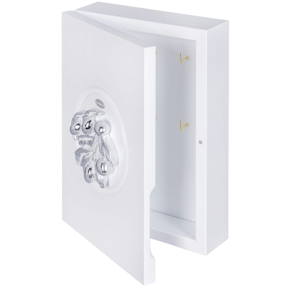 Полка ключница Oliva Branch (Олива Бранч) 2 Айс Античное серебро