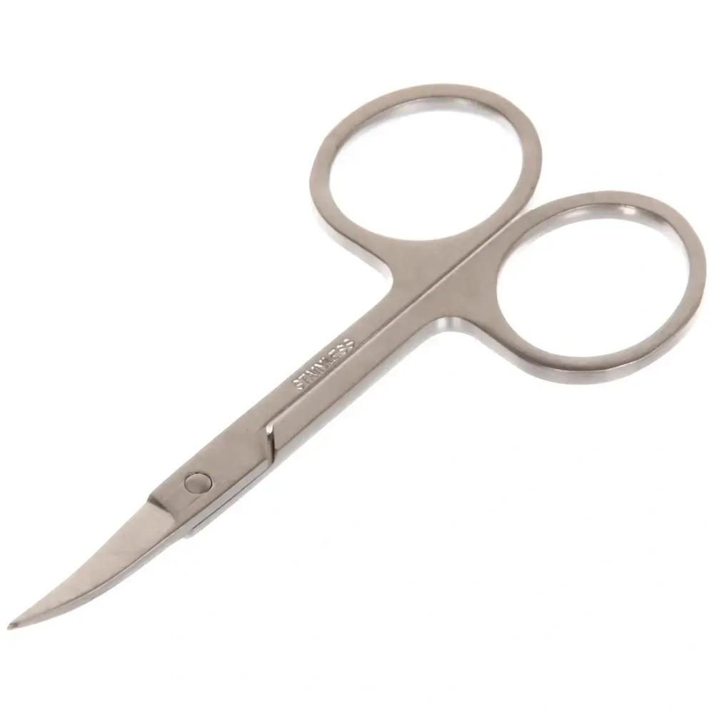 Ножницы маникюрные на блистере «Ultramarine», круглые кольца, широкие, цвет серебро, 9см✦