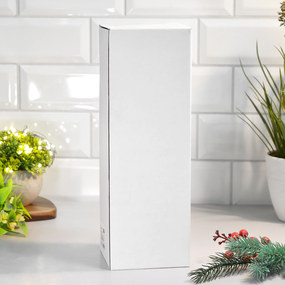 Ваза для цветов "Romantica" 9,5*9,5*30см, прозрачное стекло